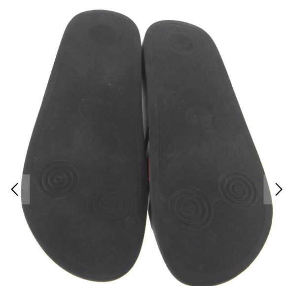 Gucci Web Black Slides with Red and Green Accents - Includes Original Box - Picture 5 of 5